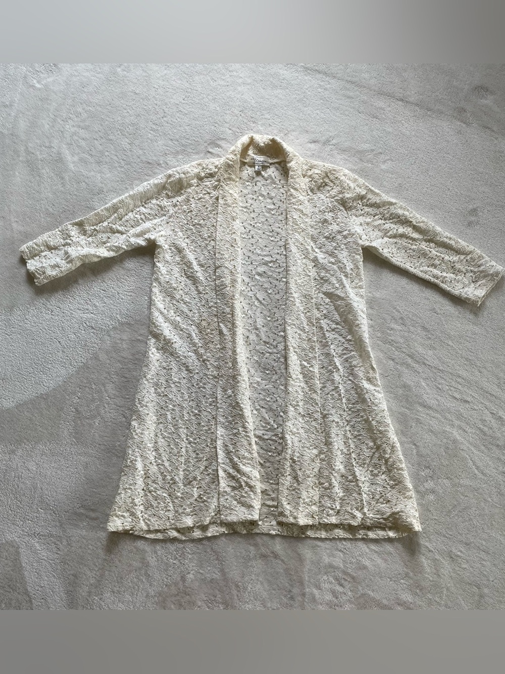 Eve & Maddie Oversized Lace Cardigan size S